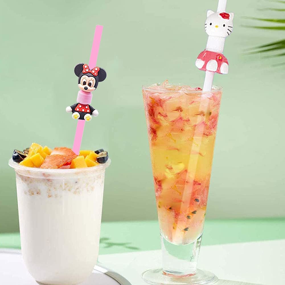 Lot De 10 Pailles Colorées Réutilisables Pour Fête D'anniversaire, Bar