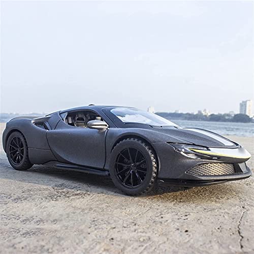 Image of 1:32 Die Cast Metal Car Sf90 Model Car Light Sound Pull Back Car Toy for Boy 2 Year&Above,Multi