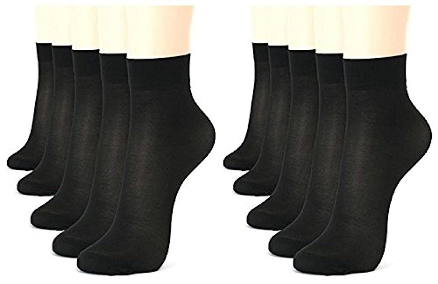 hrbs Ultra-Thin Transparent Nylon Summer Socks/Stocking Socks for Ladies/Women/Girl's (Ankle Length Socks) - (Pack of 10) Net solid plain socks for Womens/Girls/Mens & Boys indoor outdoor Socks-picture-16