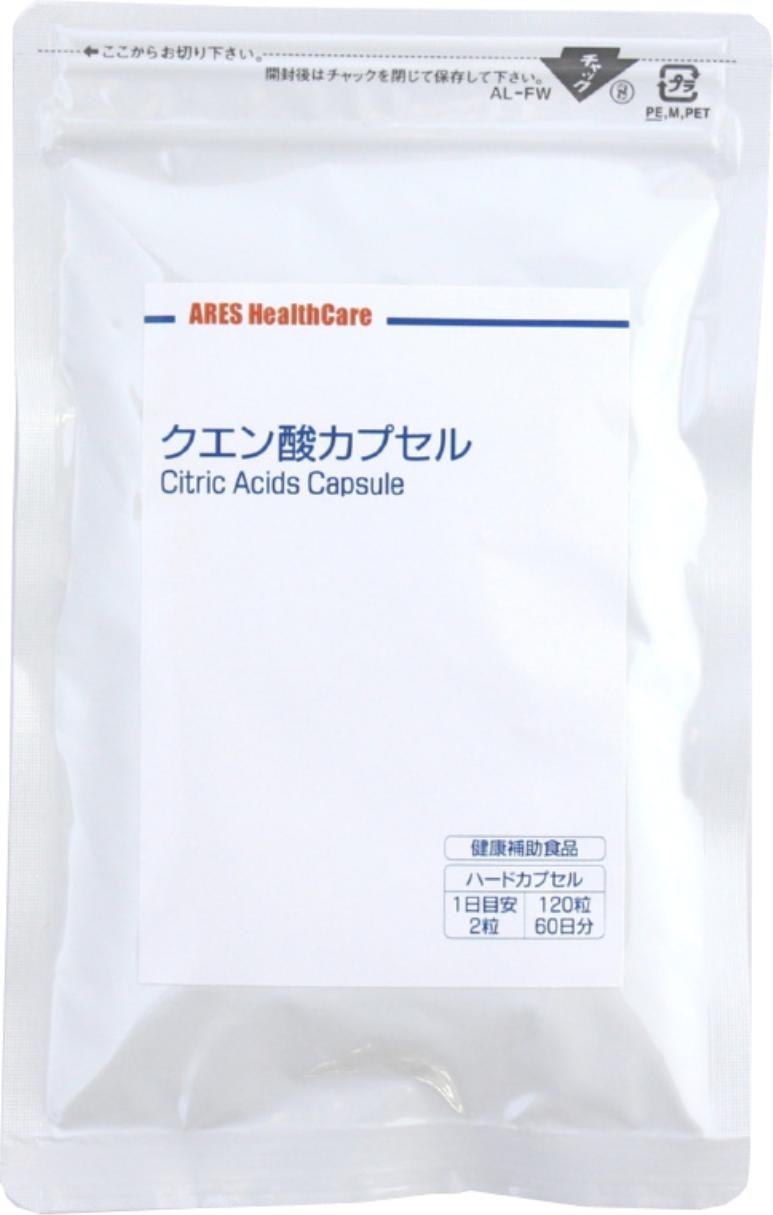 Amazon | アレスヘルスケア クエン酸カプセル(60日) | アレス