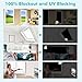 Keeswin Blackout Blinds Curtains for Bedroom, 39 x 57 Inch Portable DIY Blackout Shades Stickers, No Drill Blinds for Window, Baby Nursery, Bedroom and Travel