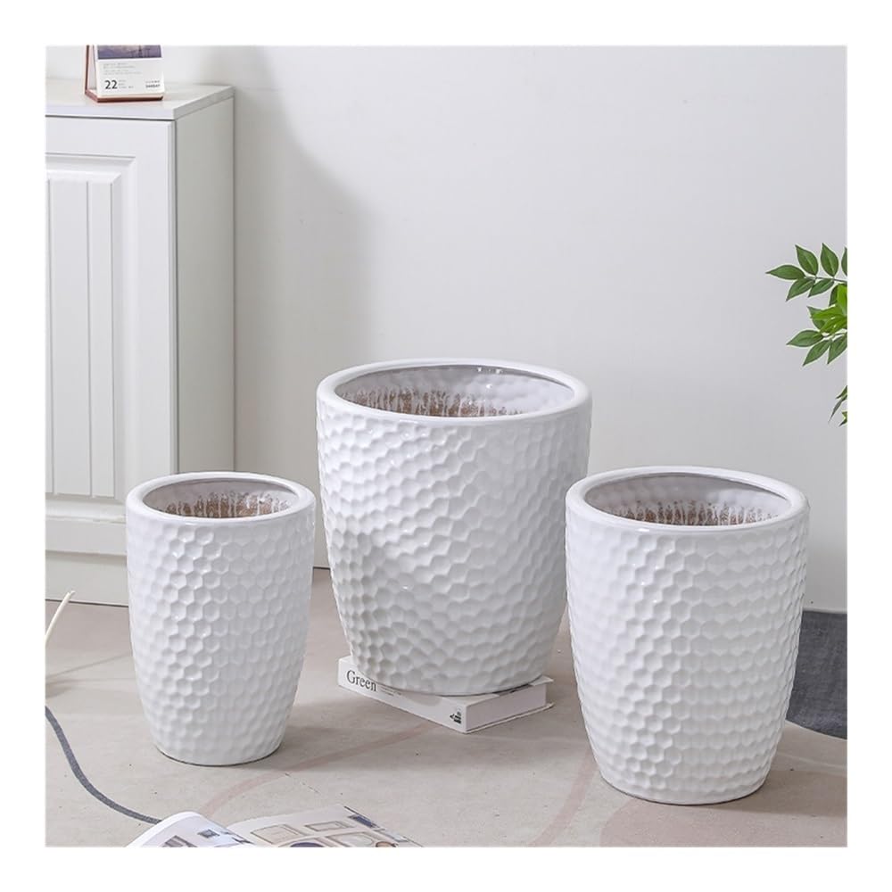 Doniczki Biała ceramiczna doniczka Nordic Household Simple Duża umywalka podłogowa(S)