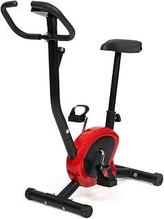 IDMarket - Bicicleta estática con resistencia ajustable, sillín ajustable y pantalla LCD multifunción