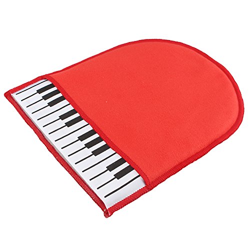 Futheda Piano Reinigung Wartung Musikinstrument Teile Piano reinigen Handschuh Duster Reinigungstuch rot