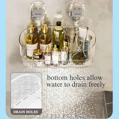 Boîte de rangement à ventouse pour optimiser l'espace de la douche