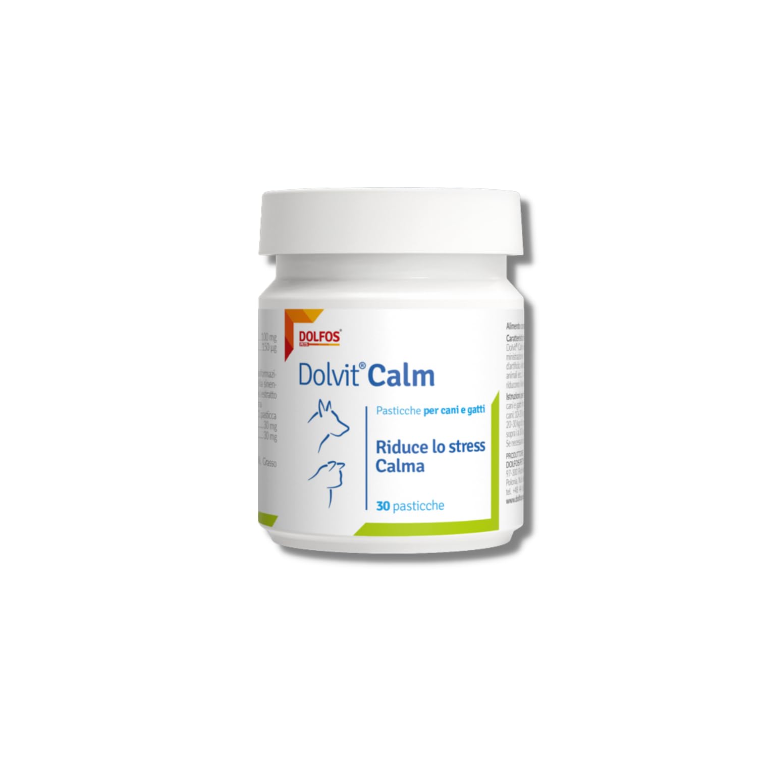 Dolfos Pets Dolvit Calm - Calmante para perros y gatos - Suplemento relajante natural