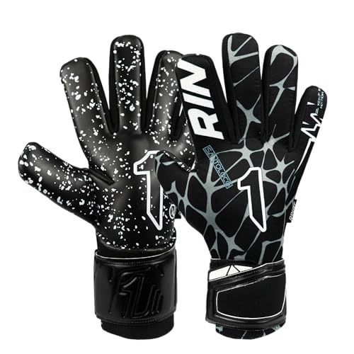Guantes de Portero Rinat Santoloco AS Junior, Negro, Talla 6