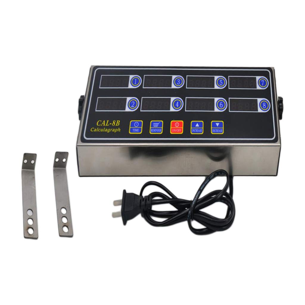 Baoblaze Multicolor Cal-8B Portable Calculagraph 8 Channel Digital Reminder Cooking Timing