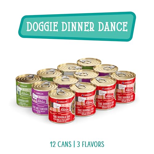 Weruva Dogs in the Kitchen Doggie Dinner Dance Variety Pack Wet Dog Food 10oz Cans pack of 12  Cucciolini Doodles Weruva dogs in the kitchen doggie dinner dance variety pack wet dog food 10oz cans pack of 12   cucciolini doodles