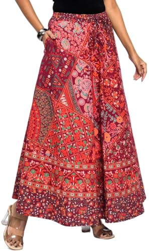 Image of Premium Cotton Skirt for Women with Pocket, Free Size