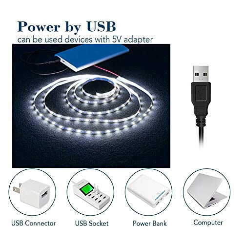 Tira LED Flexible Ausuky 4m Luz Blanca USB 5V miniatura 5