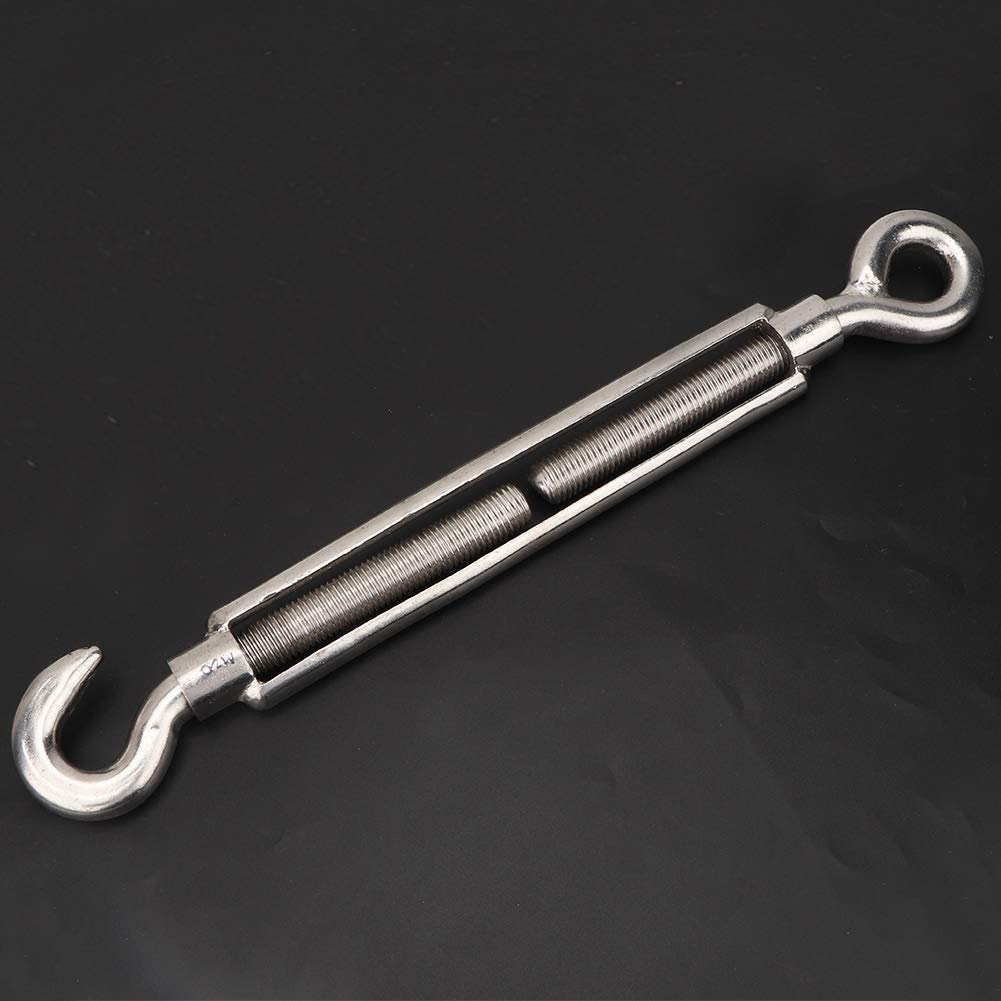 Gancho de aparejo de cadena ajustable con tensor de acero inoxidable 304 (m20)