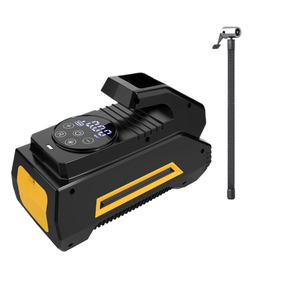 Pompa d'Aria Portatile Wireless/cablata per Pneumatici per Auto 120W 150PSI Compatibile con la Palla per Barca per Bici da Auto(Color Name: Wired Style)
