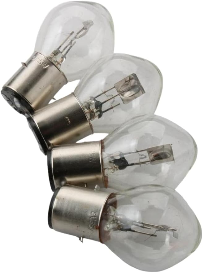 4Pcs BA20D 6V 35 W 35W Headlamp Headlight Bulb Compatible With Scooter Motorcycle Kart ATV