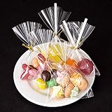 GWHOLE 300 sztuk torebek celofanowych małych 7 x 10 cm przezroczyste na wypieki słodycze