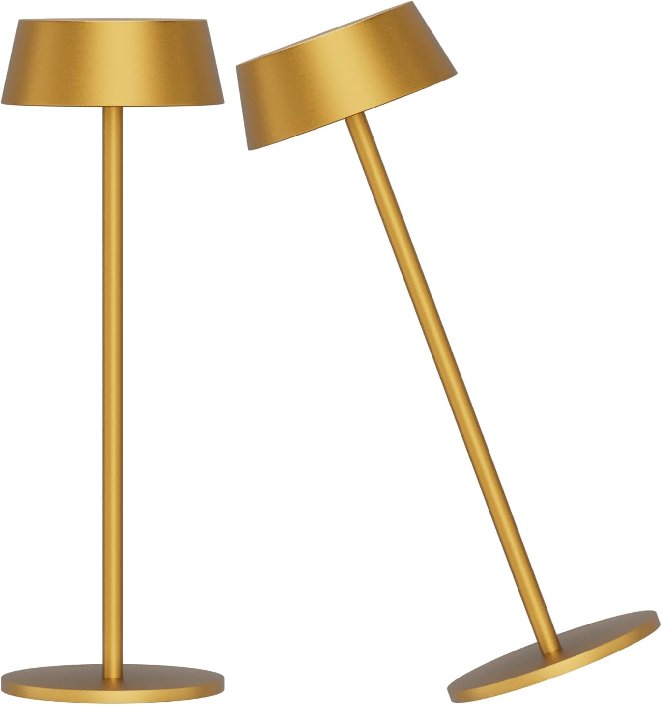 Ralbay 2 Pack Gold Cordless Table Lamp,Rechargeable LED Table Lamp,IP54 Waterproof Outdoor