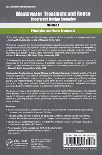 Wastewater Treatment and Reuse, Theory and Design Examples, Volume 1: Principles and Basic Treatment