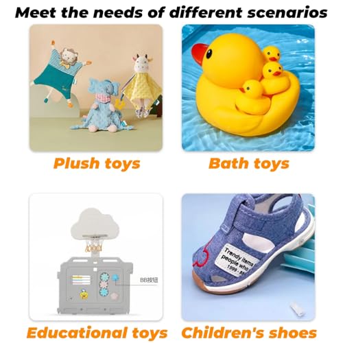 80 Stücke Spielzeug Noise Squeakers Quietscher, Quietscher Spielzeug Reparatur, Quietscher zum Einnähen, Quietscher Reparatur Quietscher für Hund Haustier Spielzeug Reparatur Schuhe Pfeife (3 Größe)