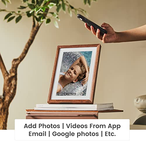 Cozyla Wifi Digital Picture Frame | The Best Smart Photo Frame | Alexa Built-In | Free Unlimited Storage | Send Photos From Phone/Google Photos | Easy Setup | Remote Family Care #TOP6