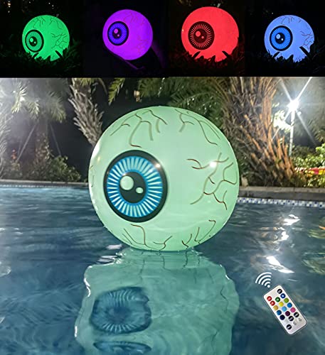 Halloween Inflatable eyesball Shape Remote Control Led 16 Inches eyesball