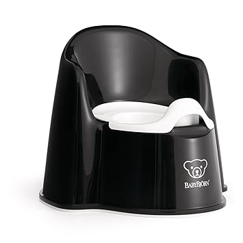 BabyBjorn Potty Chair, Black/White
