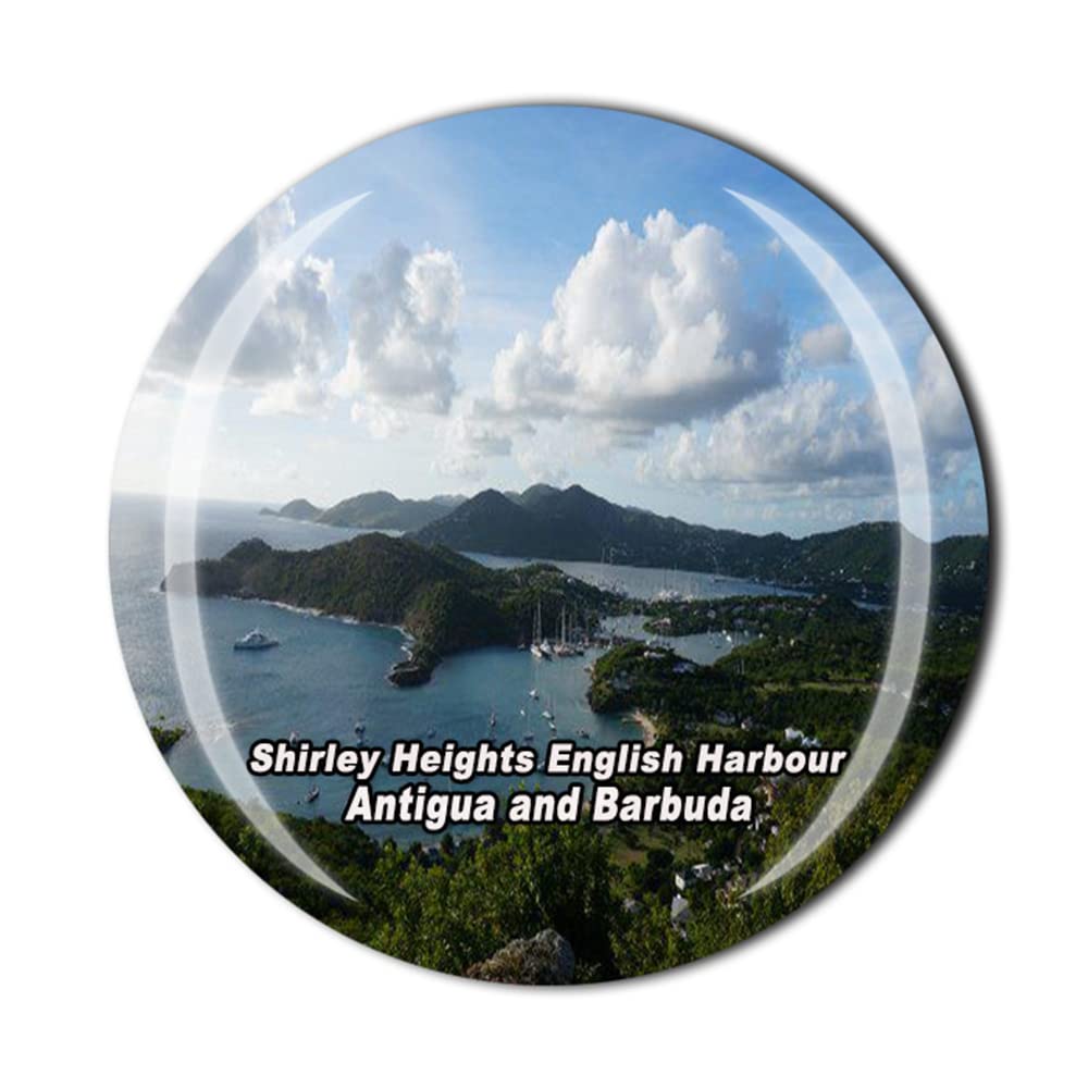 Timefly Antigua And Barbuda Shirley Heights English Harbour St. John's Fridge Magnet Crystal Tourist Souvenir Gift Collection Refrigerator Magnetic Sticker