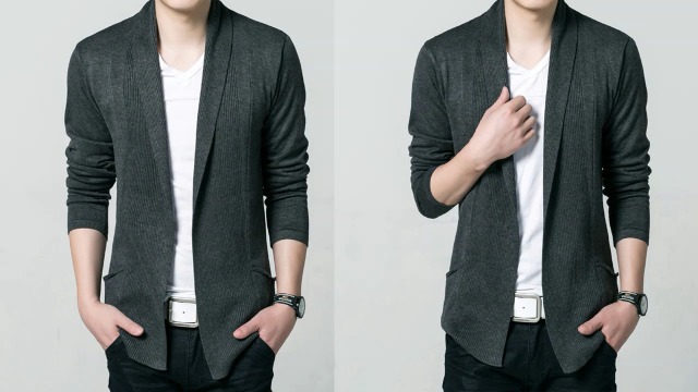 Amazon チーアンtiann メンズ カーディガン 羽織 襟付き ニットカーディガン カーデ ストレッチ コットン 着回し ジャケット風 カーディガン 通販
