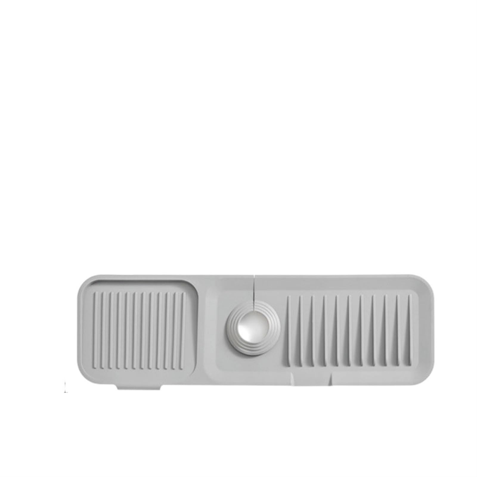 Alfombrillas para fregadero antiderrames y escurridor gris de 37x14 cm para cocina