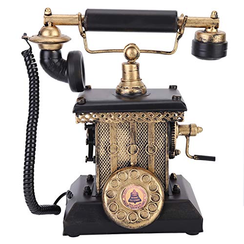 【Decorazioni per la casa】 Il telefono retrò è molto adatto per la decorazione di finestre e la decorazione della stanza dei modelli, e ogni dettaglio è pieno di unicità e personalità. Puoi metterlo nella finestra di Natale o sul camino di Capodanno.