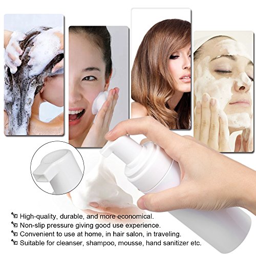 1pc 150ml (5.2oz) garrafa de espuma mousse sabão bomba de espuma garrafa de plástico branco vazio re