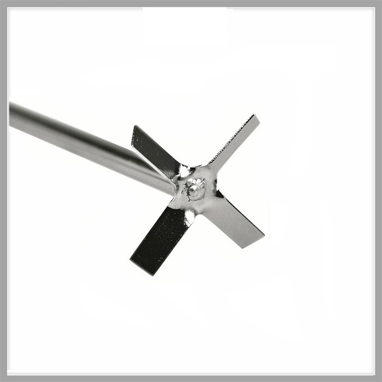 Agitatore a elica SUS 304 Tipo a croce Pala di agitazione Lunghezza albero di agitazione 300 mm Diametro di agitazione 70 mm for agitazione ad alta velocità 1 EA