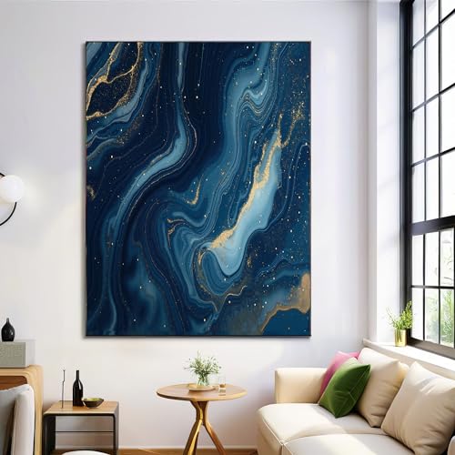 Tableau décoration murale marbre de luxe et fluide abstrait 60x90