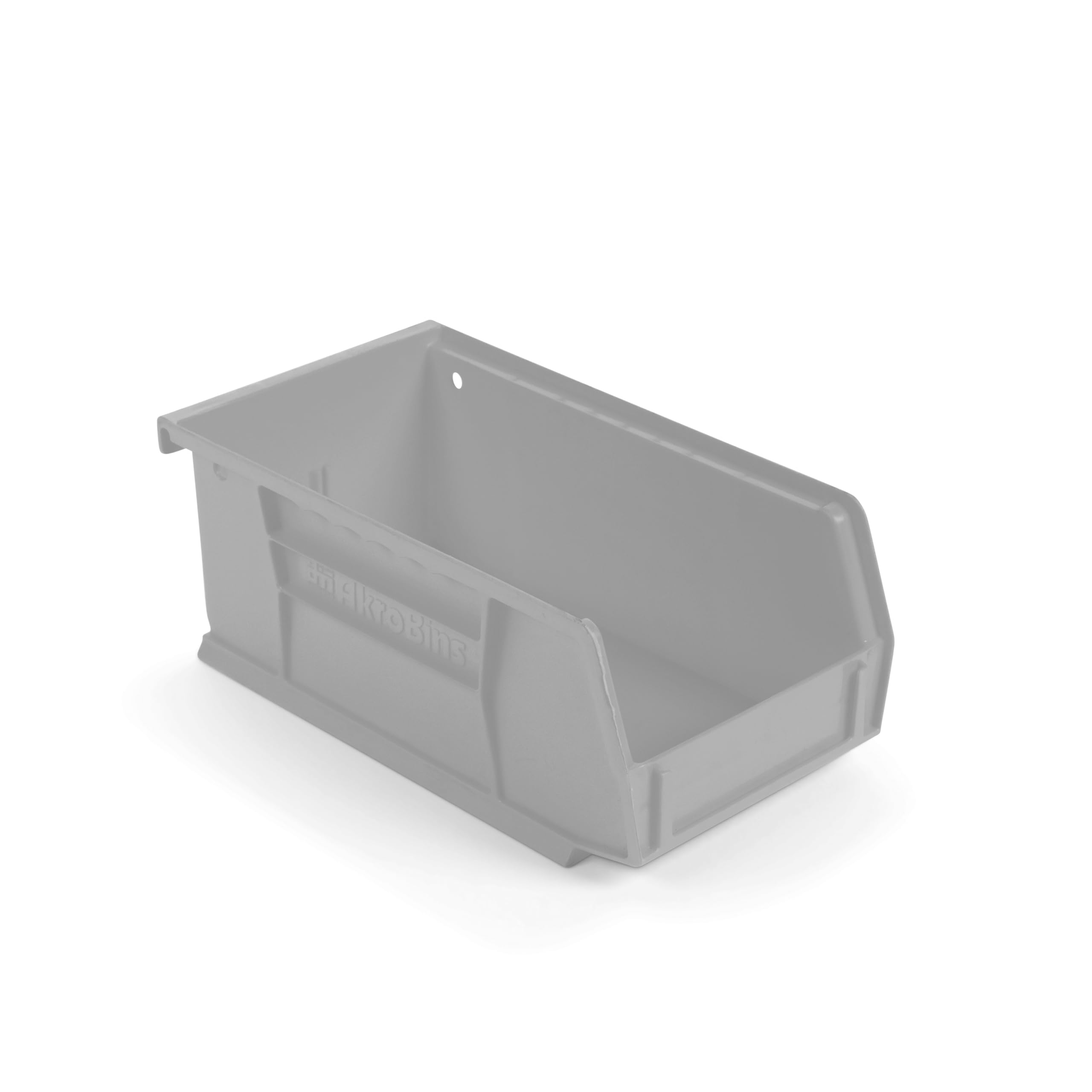 Hudson Exchange 7-1/2" x 4" x 3" Plastic Stackable Storage Bin and Hanging Container (Gray)