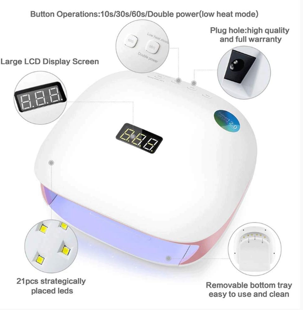 Nail lamp-Nail Dryer Lamp, Curing Light for Fingernail Toenail Gels Polishes with Automatic Sensor,with Timer Setting
