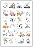 🖼️🔍 Großformatiges Kinderposter! Unser ABC-Poster im DIN A2-Format ist groß genug, um auch von kleinen Kindern gut erkannt zu werden. Die Buchstaben sind in einer angenehmen Größe dargestellt und die Tierbilder sind liebevoll gestaltet. So können Kinder spielerisch das Alphabet lernen und haben dabei jede Menge Spaß