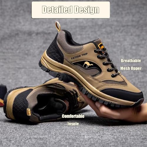 Ideacloth Shoes for Men Wide, Enjerr Men's Orthopedic Comfort Sneaker, Women Outdoor Arch Support Hiking Walking Loafers2