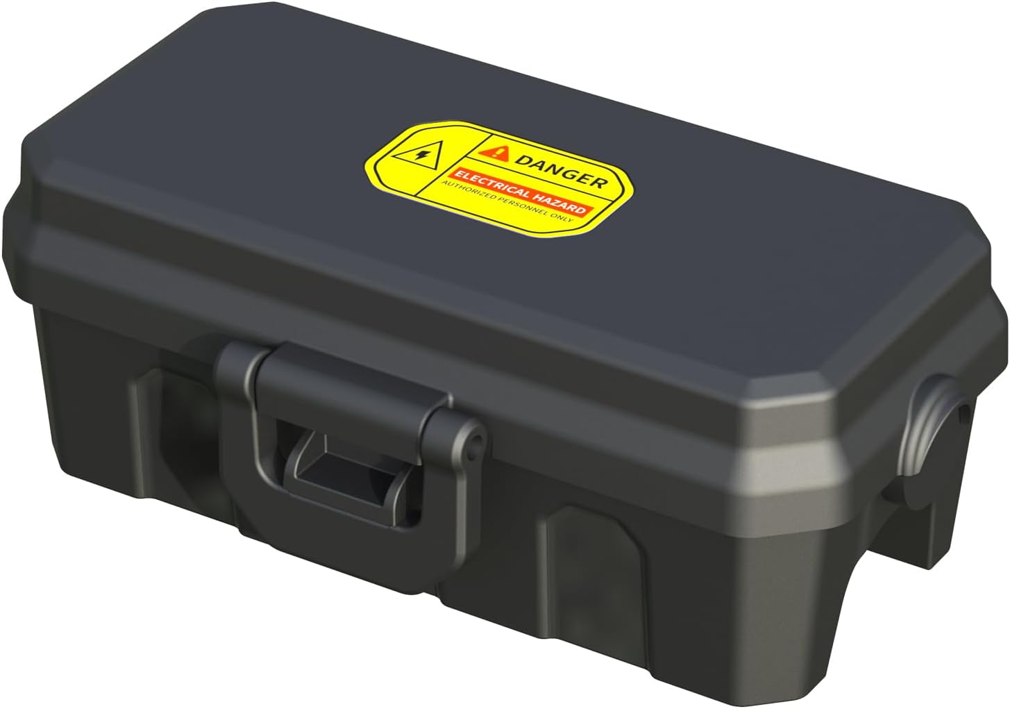 Small Electrical Box (5.5X 3.5 x 2.8 inch) Outdoor Weatherproof Extension Cord Cover, Waterproof Electrical Connection Box Protect Timers, Extension Cables,Holiday Light Decoration