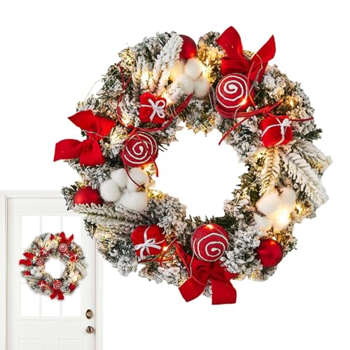 MWZBTG Led Weihnachtskranz, 30 X 30 X 5 cm Weihnachtskranz Mit...