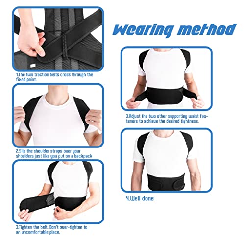 Correction de colonne vertébrale ajustable avec ce support dorsal épaule - 3