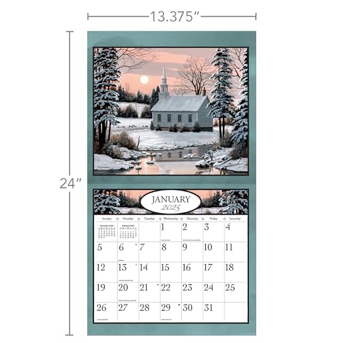 Langcountrychurches2025wallcalendar25991001904  Urban Country Home Decor Lang country churches 2025 wall calendar 25991001904  urban country home decor