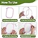 3 Pack 3 Size Square Embroidery Hoops, Plastic Cross Stitch Hoop, Reusable Embroidery Hoop for DIY Sewing Project(Multi Color)
