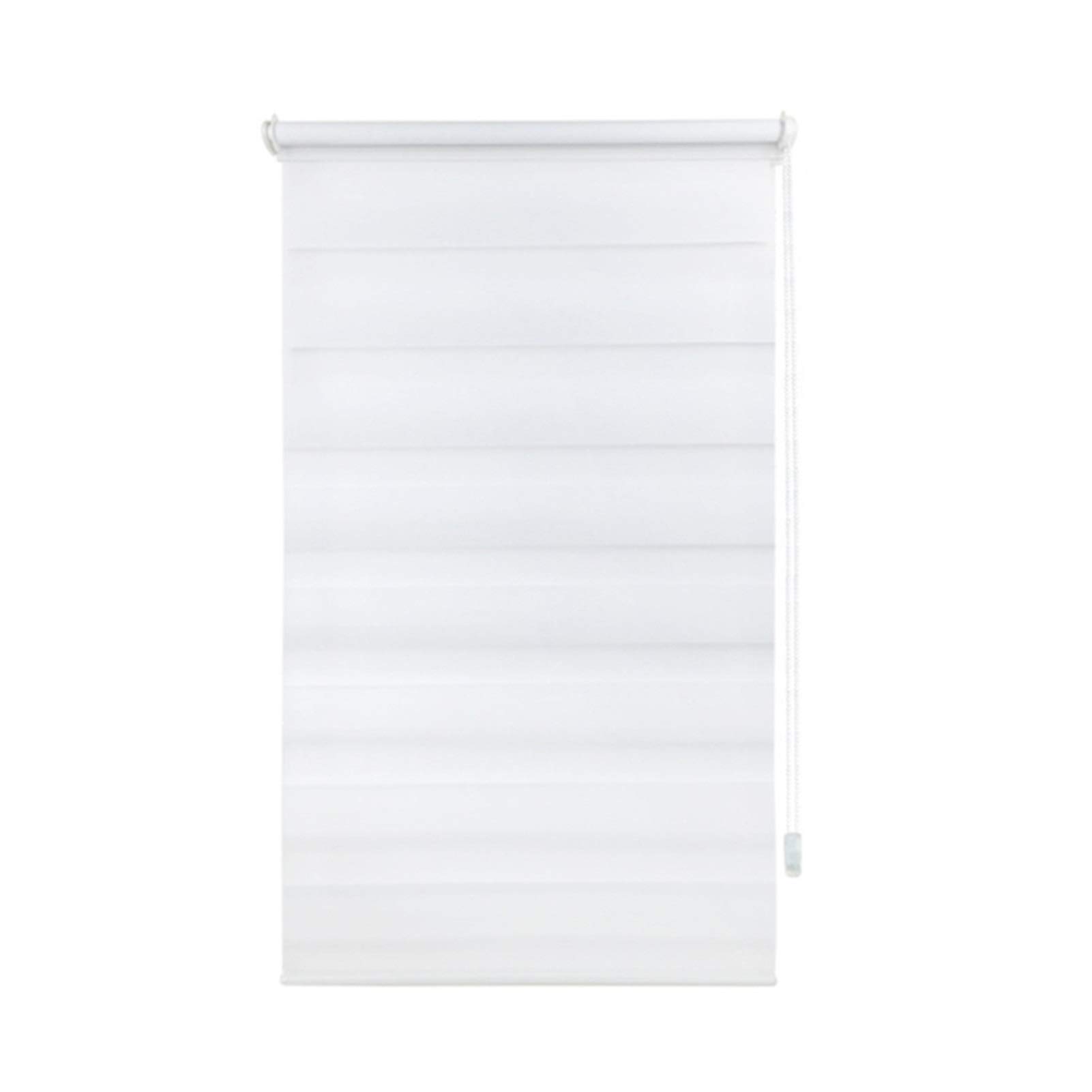 Store enrouleur double jour nuit blanc 40x150 cm pour fenêtre et porte