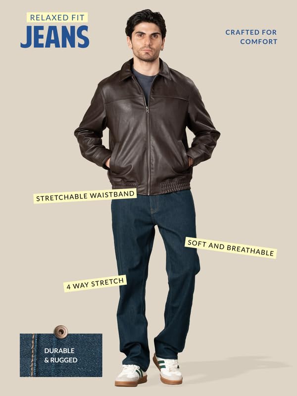 Image of The Pant Project Luxury Relax Fit Stretchable Jeans for Men | Mens Stylish Denim Cotton Jeans