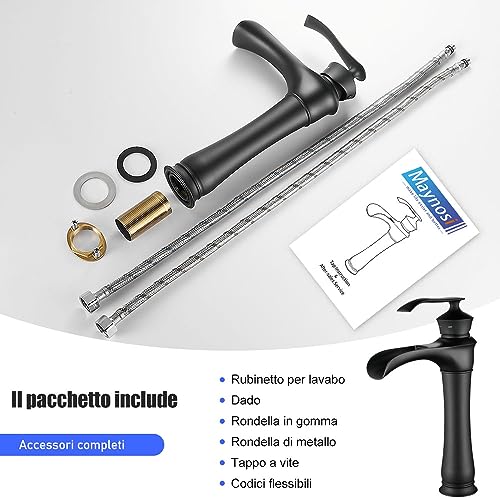 Maynosi Rubinetto Bagno Lavabo Alto, Miscelatore