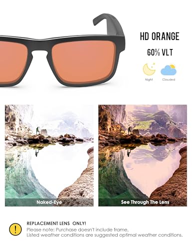 Image of BLAZERBUCK Anti-salt Replacement Lenses for BOSE Tenor BMD0010 - HD Orange