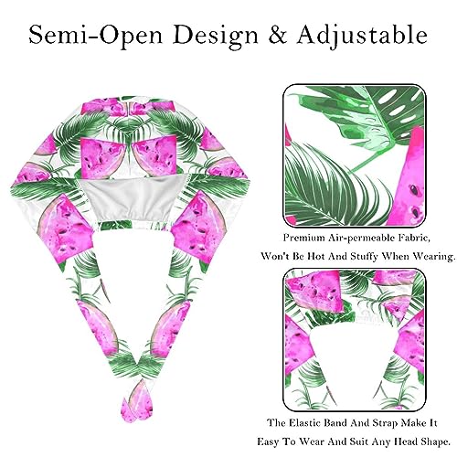 Chapeaux de travail pastèques VERED x2 réglables avec bandeau absorbant