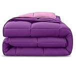 wometo 4-Jahreszeiten Steppbett Wende-Design ca. 135x200 cm (2 Bettdecken, 3-in-1) – lila & pink – warme Winterdecke + leichte Sommerdecke I farbig und ohne extra Bezug verwendbar I Oeko-TEX geprüft