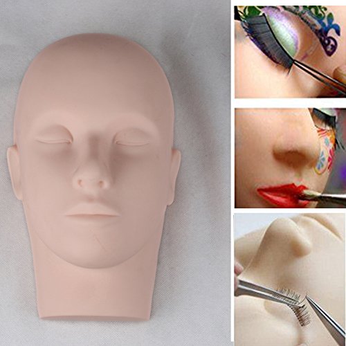 Lady Miranda Mannequin Training Head Eyelash Eye Extension Practice Make Up Face Painting Soft Tool