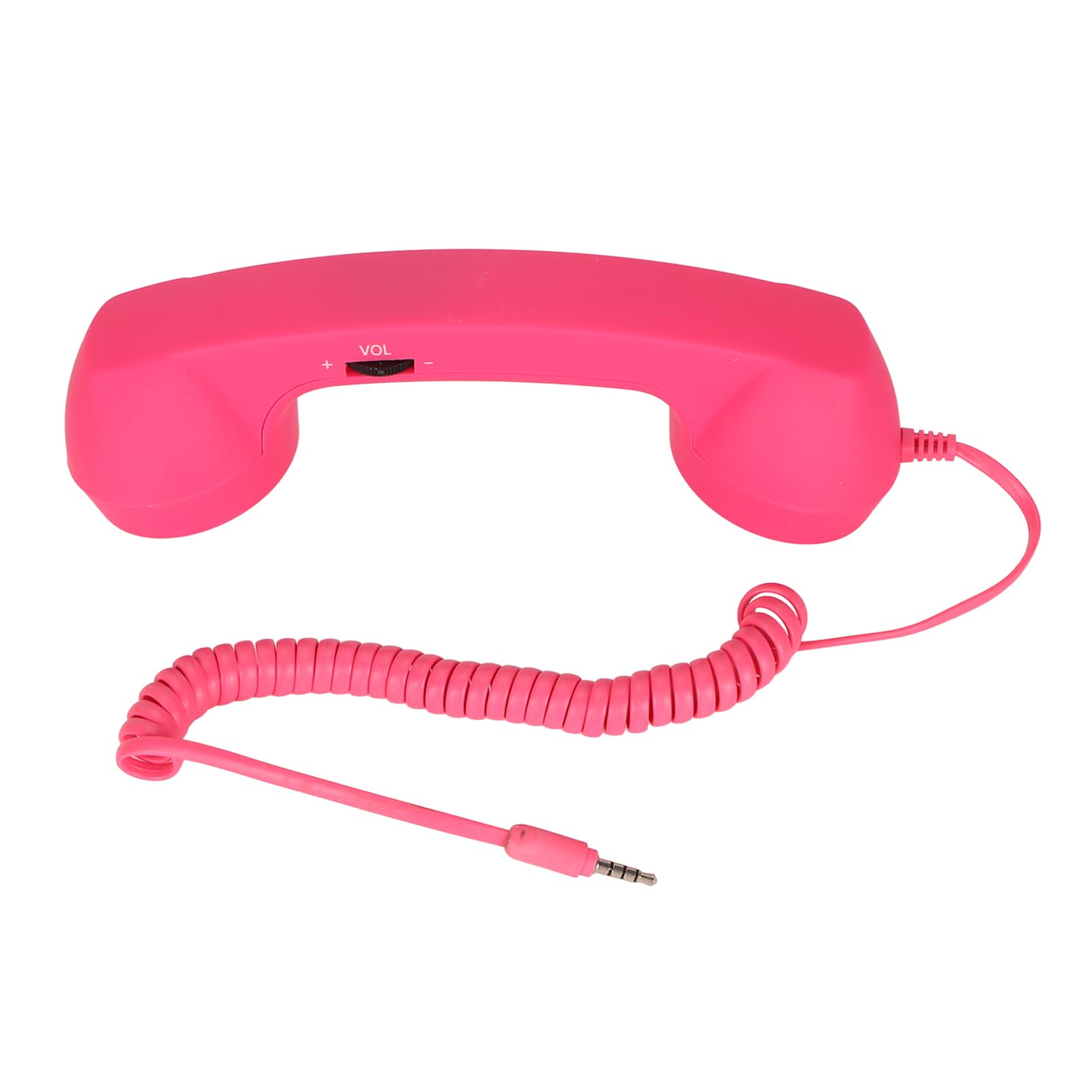 Auricular de Teléfono Retro de 3,5 Mm, Receptor de Teléfono Celular a Prueba de Radiación, Micrófono, Altavoz, Auricular de Teléfono Vintage para Teléfono Celular, Teléfono (Pinks)