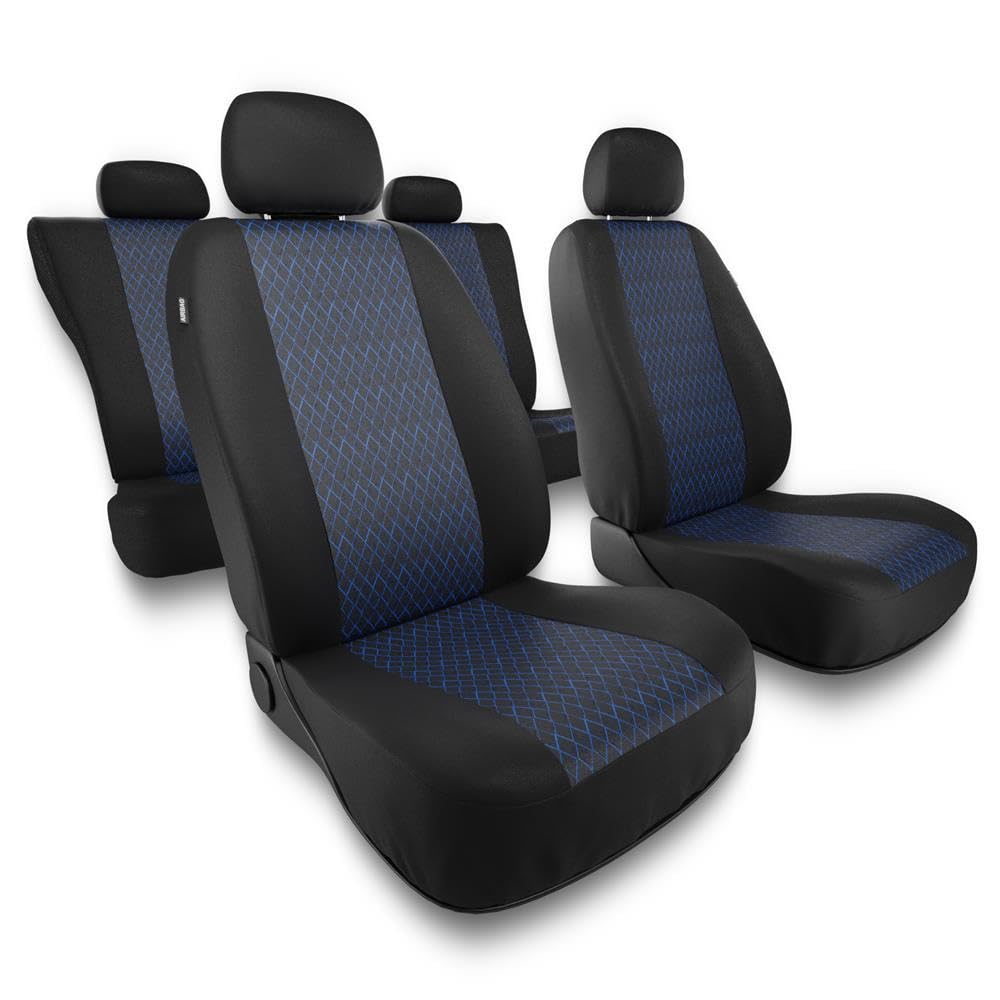 Mossa Fundas Asientos Coche aptas para Fiat Panda II III 2003-. PF-BL | Hatchback